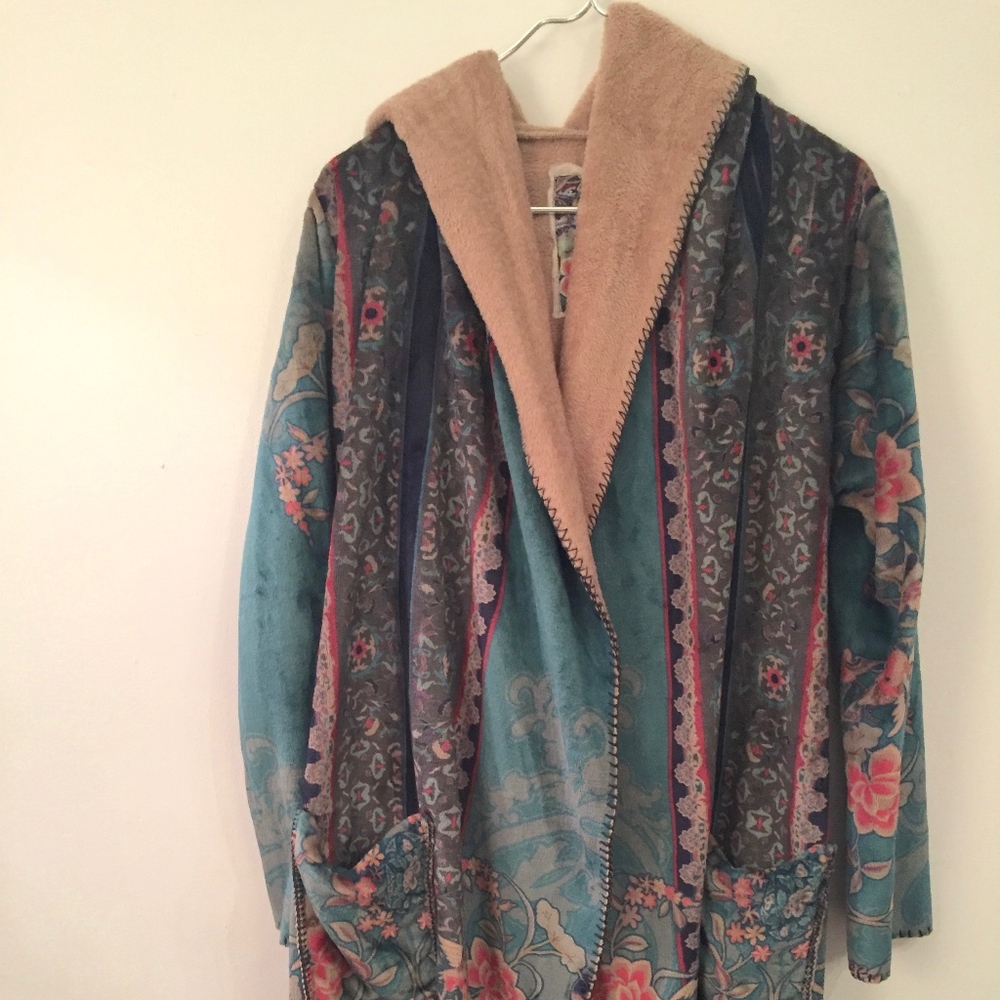 JOHNNY WAS wrap coat Size small